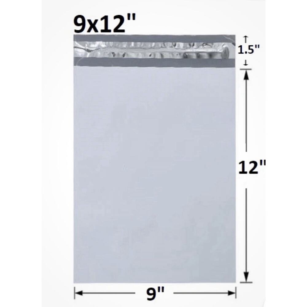 50x 9X12 Poly Mailers Envelopes Self Seal Shipping Bags 2.0 Mil 9" X 12"